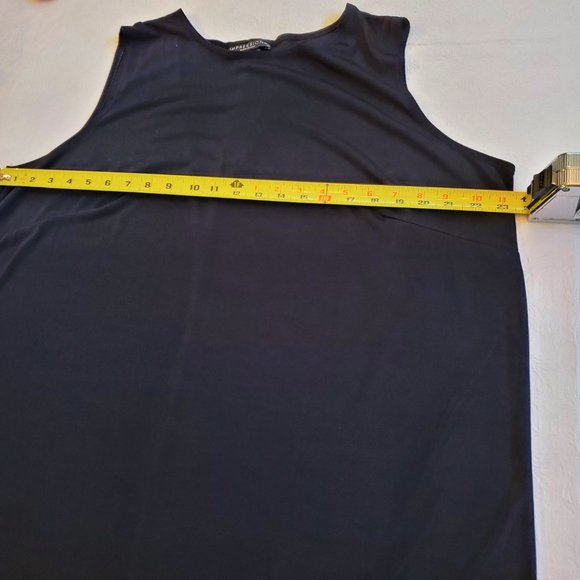 IMPRESSIONS Black Sleeveless Maxi Dress, Size 1X - Picture 6 of 7